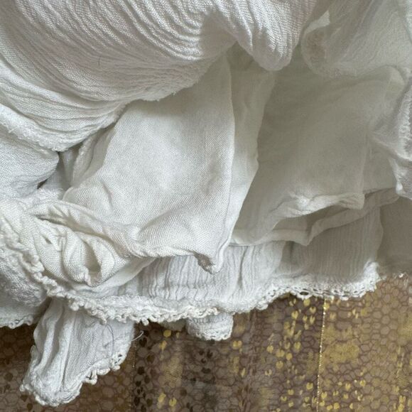 Aeropostale White High-Waisted Lace-Trim Flippy Skirt Skort XL - Picture 6 of 11